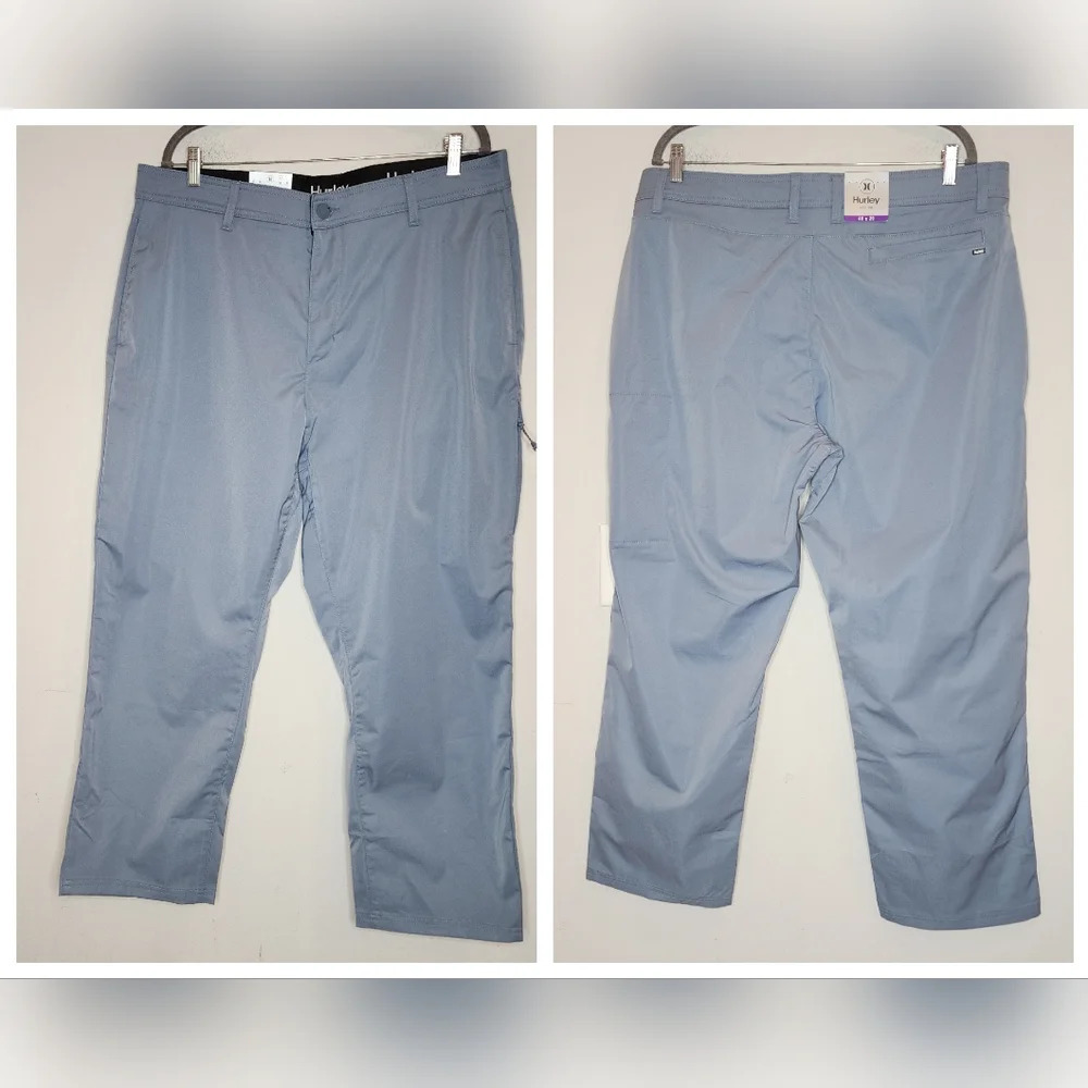 NWT Hurley 40×29 Blue Tech Pants 4 pockets.